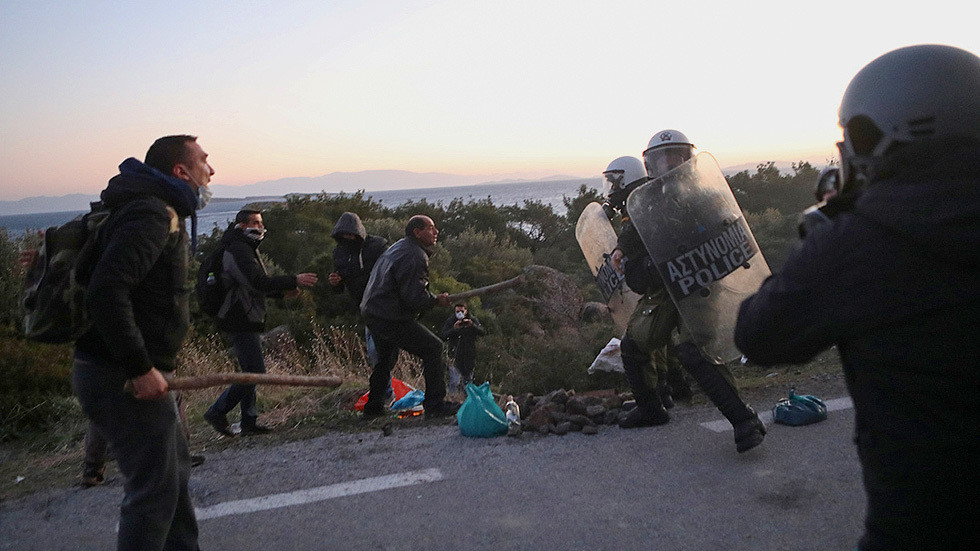 Residents Clash With Police As Greek Govt Proceeds With Construction Of ...