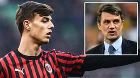 Like father, like son: Paolo Maldini's son Daniel makes his Serie A debut for AC Milan at San Siro (VIDEO)
