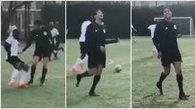 WATCH: Brazil legend Kaka suffers NUTMEG HUMILIATION as he turns up for amateur game in London