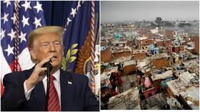 Hiding slums ahead of Trump visit portrays him as EMPEROR & shows Indians' 'SLAVE MENTALITY' – newspaper