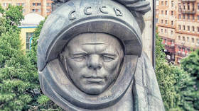 Gagarin the Extra-Terrestrial? Bust of first man in space takes on strange look