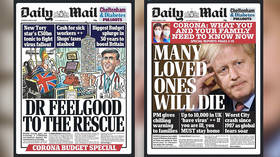 A tale of two headlines: Daily Mail front pages show drastic escalation in UK coronavirus stance