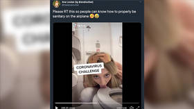 TikTok user kicks off stomach-churning ‘coronavirus challenge’ by LICKING toilet seat on plane in new low for Covid-19 hype