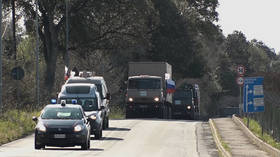 Russian military medical convoy makes 600km march to the heart of Italy's Covid-19 outbreak (PHOTO, VIDEO)