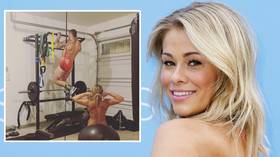 UFC star Paige VanZant sets pulses racing with NAKED late-night workout pic during coronavirus lockdown