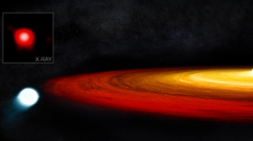 Star somehow survives close encounter with BLACK HOLE, but faces a TRILLION YEARS on death row