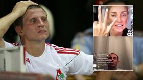 'You're f*cking kidding!' Ukrainian footballer sparks row with ex-wife after confessing to THREESOME in live chat with fans