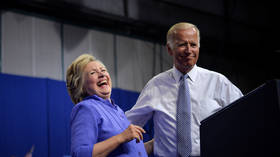 ‘I’m with her’: Biden fuels VP rumors as Hillary Clinton endorses him at women’s event