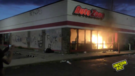 Stores set ABLAZE in Minneapolis as police struggle to contain anti-brutality protests (VIDEOS)