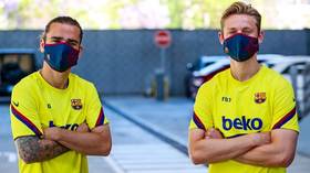 'They've made a pandemic into business': Barcelona BLASTED for selling $20 face masks as fans accuse club of cashing in on COVID