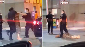 Woman gets KNOCKED OUT by cop after punching officer twice (VIDEO)