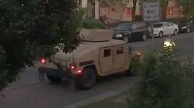 ‘Light em up!’ WATCH National Guard patrol residential area in Minneapolis & shoot paint at people on their OWN FRONT PORCHES