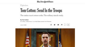 New York Times CANCELED by liberals over Senator Cotton’s ‘Send in the troops’ op-ed