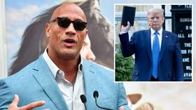 'The Rock for president!' Dwayne Johnson reignites calls for US leadership run as Hollywood superstar HAMMERS Donald Trump (VIDEO)