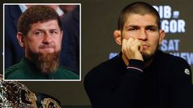 Khabib Nurmagomedov consoled by Chechen leader Ramzan Kadyrov following the death of his father Abdulmanap (VIDEO)