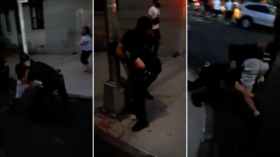 NYC mayor calls for unity after viral VIDEO shows man putting Bronx cop in headlock – as crowd cheers
