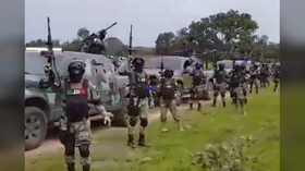 Intimidation tactics? VIDEO showing ‘cartel army’ with armored vehicles in Mexico prompts govt inquiry