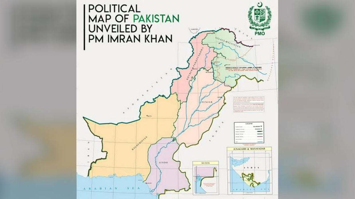 New Pak Map 2020 We'll Stand By People Of Kashmir': Pakistani Foreign Minister Tweets New  'Political Map' Of Region That Was Blasted By India — Rt World News