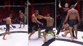 Karma KO! MMA fighter taunts opponent, then gets VICIOUSLY KNOCKED OUT at ACA 109 (VIDEO)