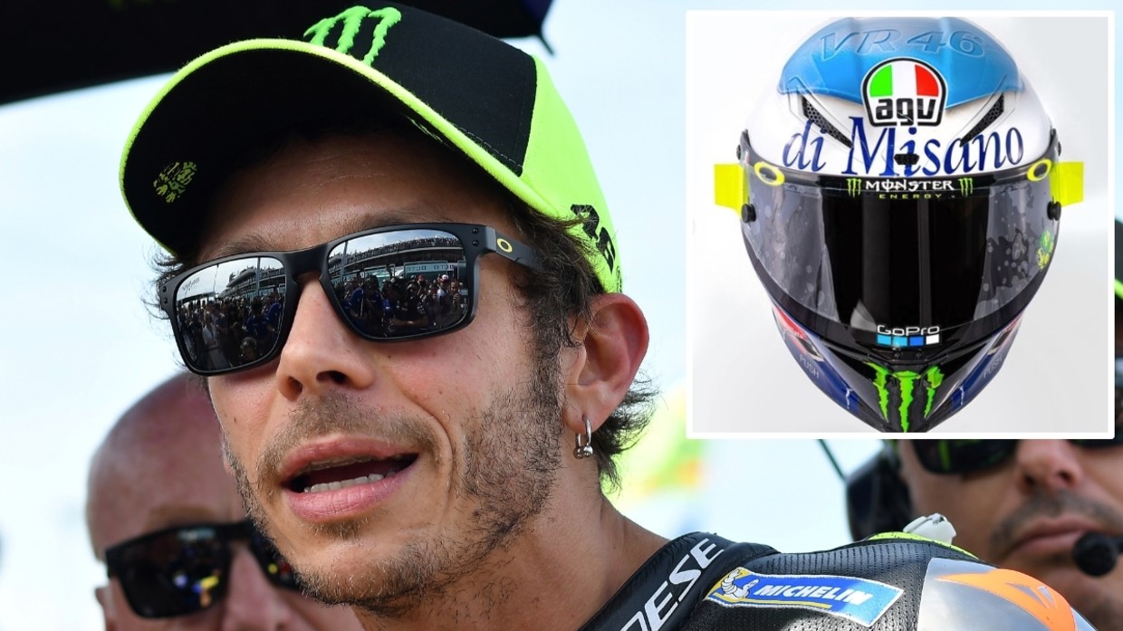 valentino rossi new helmet