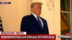 MSNBC calls Trump’s White House comeback ‘MUSSOLINI MOMENT’, setting Twitter aghast