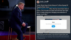 Trump tricked by Babylon Bee satire article claiming Twitter shut down 'entire network' to slow negative Biden news