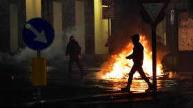 WATCH heated anti-lockdown protests erupt across Italy as crowds clash with riot police & smash up storefronts