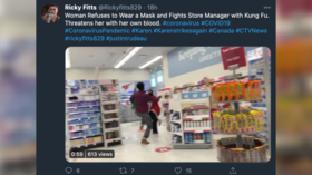 WATCH: Woman attacks drug store employee with ‘kung fu’ after reportedly being asked to wear a mask