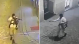 Vienna attack: CCTV, witness footage show terrorist suspect run around & open fire at central city sites