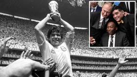 'The greatest player I've ever seen, by some way': Football world stunned as global icon Diego Maradona passes away