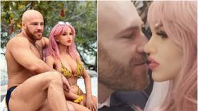 Kazakh bodybuilder finally marries sex-doll fiance 'Margo' after Covid delay