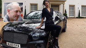 'Good to see they're in touch': Fury at football boss as his stunning Russian wife flaunts $182k Bentley despite club money woes