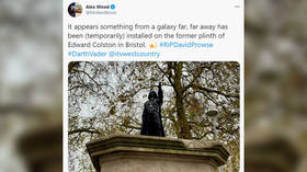 Darth Vader statue erected on Bristol plinth once belonging to BLM-toppled monument to slave trader