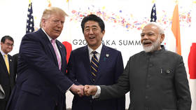 Trump presents Legion of Merit to Indian PM Modi, Japan's Abe & Australia's Morrison in nod to anti-China ‘Quad’ alliance