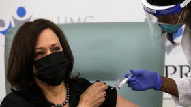 'That was easy': Kamala Harris latest official to get Covid-19 vaccine in front of cameras (VIDEO)