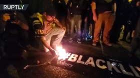 Proud Boys chairman arrested in DC for ‘destruction of property’ after last year’s torching of BLM banner
