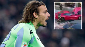 ‘Thank God no one was hurt’: Football star has $365k Ferrari mangled by car wash worker in smash - but his reaction earns praise