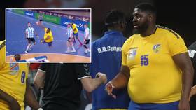 ‘Don’t judge a book by its cover’: Larger-than-life 240lbs Congo handball star takes World Championships by storm (VIDEO)