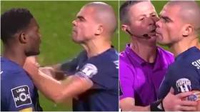 Pep talk: Porto firebrand Pepe clashes with OWN teammate in furious on-pitch bust-up (VIDEO)