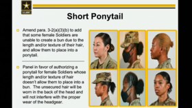 'Nail polish in camouflage'? Army eases grooming rules, allows PONYTAILS and LIPSTICK in the name of 'equity' and 'inclusion'