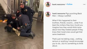 DISTURBING VIDEO shows cop punching alleged attacker in the head as assaults on transit police TRIPLE in NYC