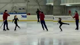 Russian 11yo figure skating prodigy nails QUINTUPLE lutz at training session (VIDEO)