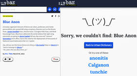 Conservatives snicker as Urban Dictionary censors term ‘BLUE ANON,’ the hot new label for left-wing conspiracy theorists