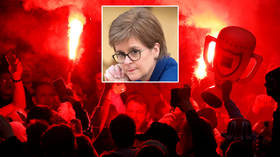 Fuming minister Nicola Sturgeon rages that football champs Rangers ‘didn’t do nearly enough’ to stop fans’ wild partying (VIDEO)