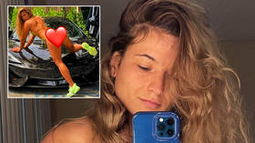‘I have a lot of messages’: UFC fighter Maryna ‘Iron Lady‘ Moroz sprawls in bikini on sports car bonnet as she unveils ‘hot’ site