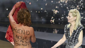 ‘No culture, no future’: French actress strips NAKED at awards ceremony to protest Covid-19 restrictions (GRAPHIC VIDEO)
