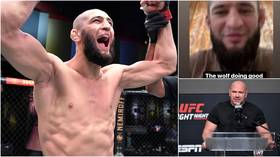 ‘The Wolf is doing good’: Chimaev teases UFC return – but Dana White frets about how comeback from Covid ‘will play out’