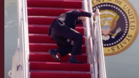 White House press secretary says Biden '100% fine' after viral triple fall, blames Air Force One's 'tricky' stairs