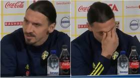 Big boys don’t cry? Emotional Zlatan breaks down at presser after re-joining Swedish national team (VIDEO)