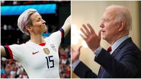 Women’s soccer star Megan Rapinoe FINALLY accepts White House offer as she gets set for love-in with Biden